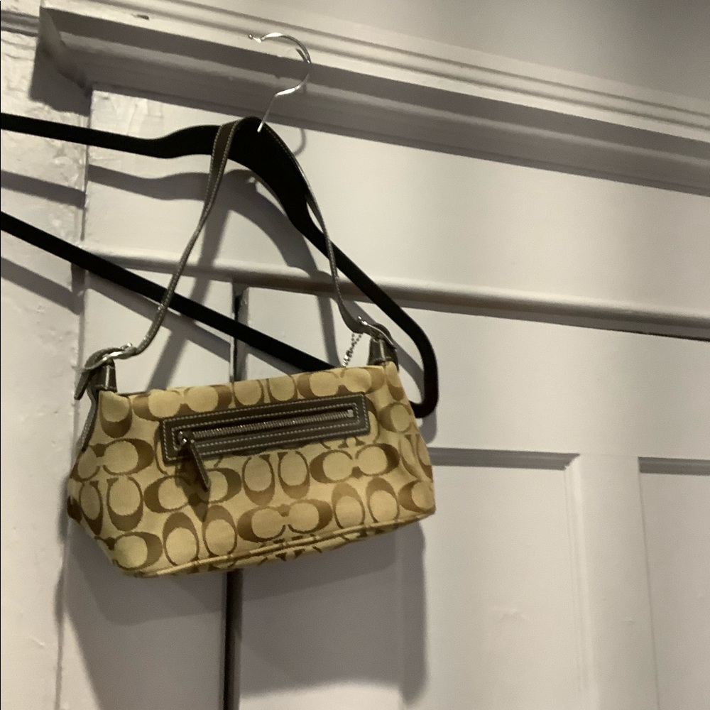 Coach brown mini tote